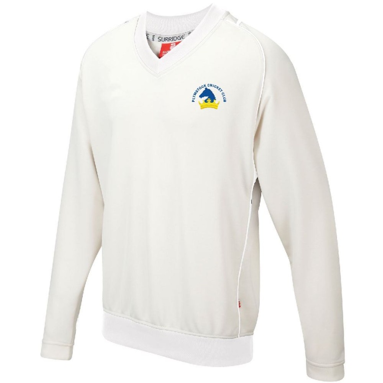 Plymstock CC - Curve Long Sleeve Sweater White Trim